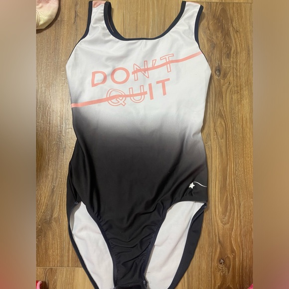 Destira Don’t Quit/Do It women’s gymnastics leotard - Picture 1 of 3